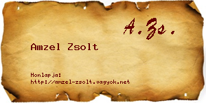Amzel Zsolt névjegykártya